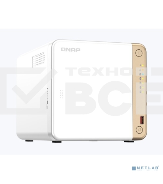 Сетевое хранилище NAS Qnap Original TS-462-4G 4-bay настольный Celeron N4505