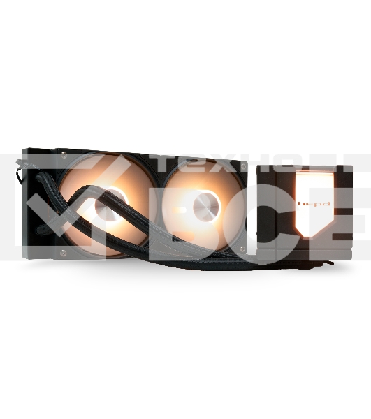 Водяное охлаждение для процессора/ Water Cooling System HSPD W1240 ARGB BLACK черный 120мм алюминий+медь 1800rpm 27db 4-pin 280W