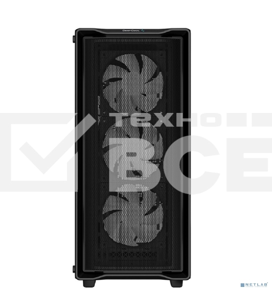 Компьютерный корпус Deepcool CC560 MESH V2 черный без БП ATX 8x120mm 5x140mm 1xUSB2.0 audio bott PSU