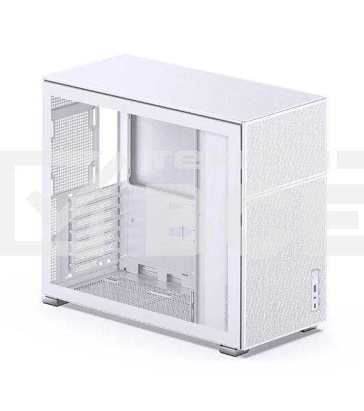 Корпус без блока питания Case JONSBO D41 MESH, Midi-Tower, TG, no fan, 1xUSB-A 3.2 + 1xUSB-C 3.2, ATX, mATX White