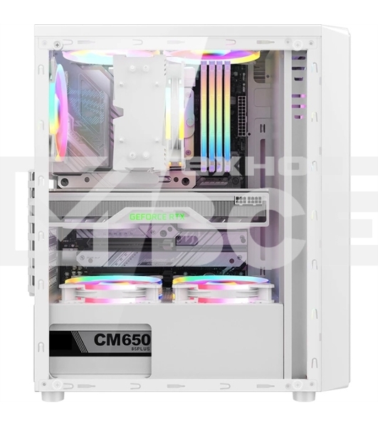 Компьютерный корпус Aerocool / Formula Mana белый без БП ATX 3x120mm 1xUSB2.0 1xUSB3.0 audio bott PSU