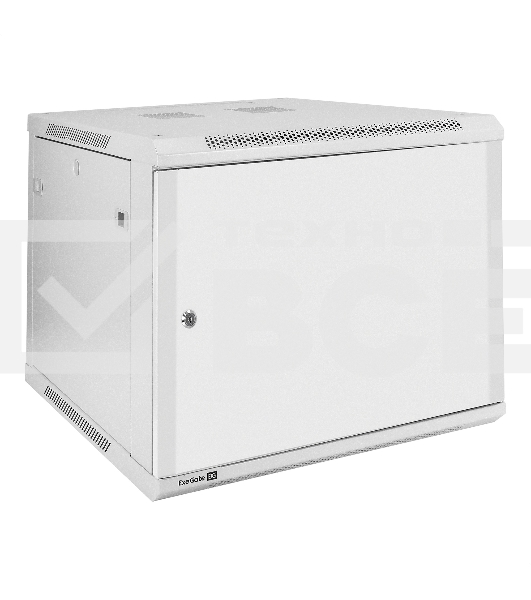 Шкаф телекоммуникационный 19' настенный 9U ExeGate EC-WM-9U.600.M.GREY (19', 9U, 600x600x500мм (ШхГхВ), передняя дверь металл, съемные боковые панели, пыле- и влагозащита IP23, светло-серый RAL 7035)