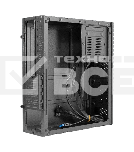 Компьютерный корпус Desktop ExeGate MI-302U (mATX/mini-ITX, без БП, 1хUSB+1хUSB 3.0, HD аудио, черный)