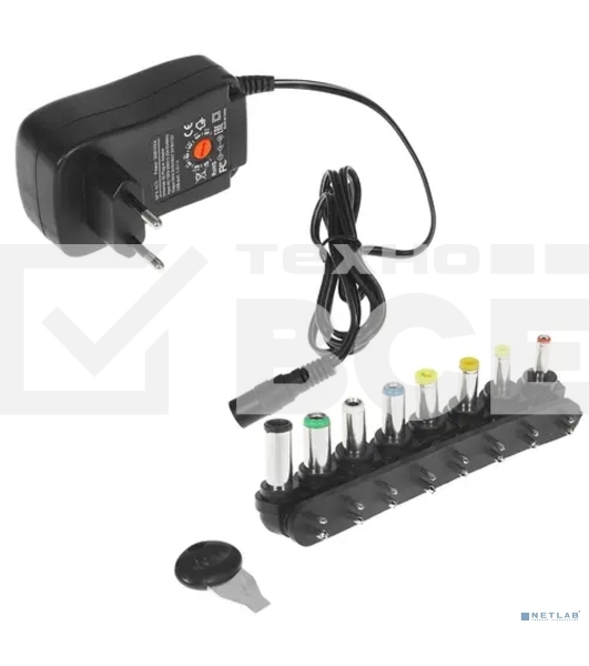 Сетевой адаптер питания Gembird NPA-AC5, 30Вт 8 штекеров