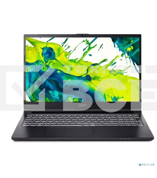 Ноутбук ACER Aspire 7 A715-59G-51DK черный 15.6'(1920x1080 (матовый) IPS)/Intel Core i5 13420H(2.1Ghz)/16384Mb/512PCISSD Gb/noDVD/Ext:nVidia GeForce RTX 3050(6144Mb)/Cam/BT/WiFi/50WHr/war 1y/2kg/Iron/NoOS