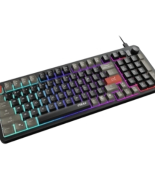 Клавиатура MSI GK110 черный/серый USB for gamer LED (S11-04RU258-HH9)