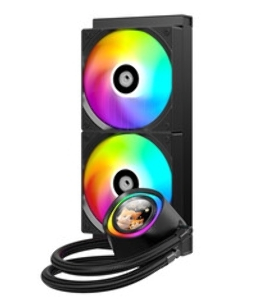 Система жидкостного охлаждения ID-Cooling FX240 LCD (Soc 1851/1700/1200/115X/AM5/AM4, 2x120мм fan, 2000rpm, 27.2 дБ, 300W, PWM 4-pin/5V 3Pin ARGb,Cop) (FX240 LCD)