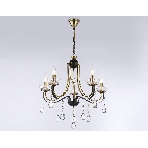 Светильник Ambrella light TR4952/5 BK/GD/CL черный/золото/прозрачный E14*5 max 40W D620*670, фото3
