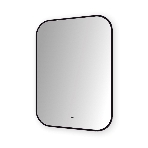 Зеркало Bau Black Rand 50х70, с LED фоновой подсветкой, бесконтактным сенсором, черной окантовкой, фото5