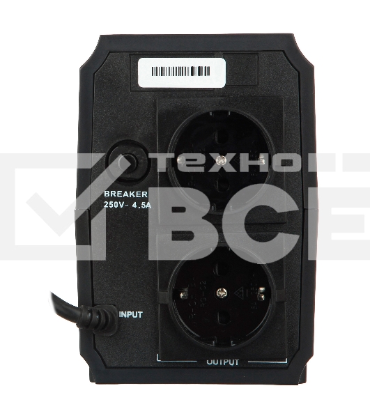 Источник бесперебойного питания ExeGate EP244541RUS Power Back BNB-400<400VA, Black, 2 евророзетки>