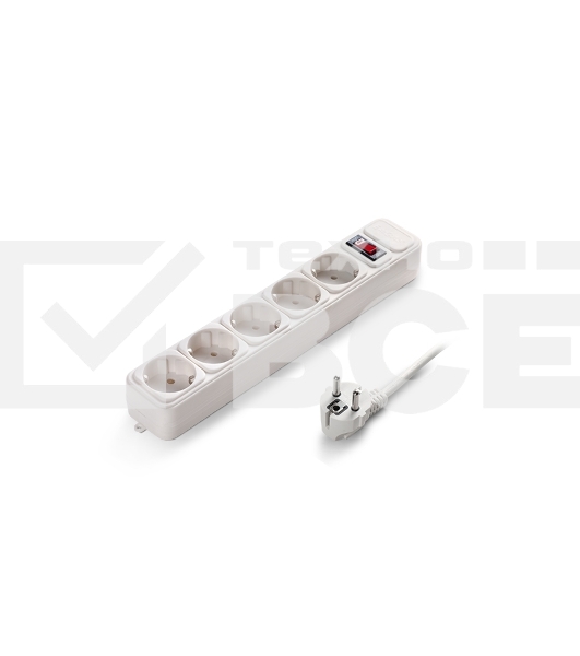 Сетевой фильтр ExeGate EX221190RUS SP-5-5W (5 розеток, 5м, евровилка, белый)