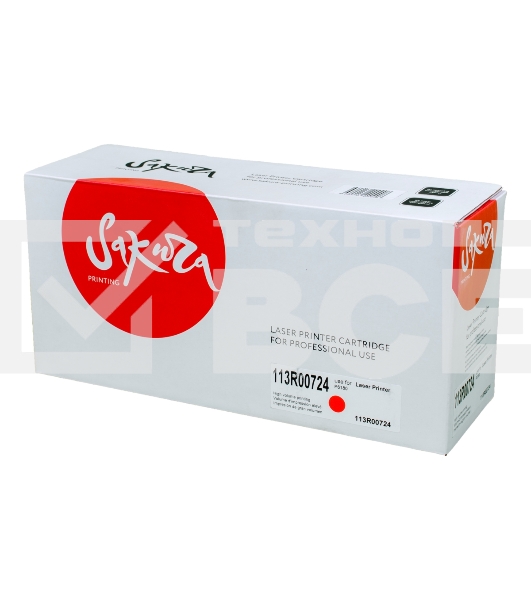 Картридж Sakura 113R00724 для Xerox P6180, пурпурный, 6000 к.