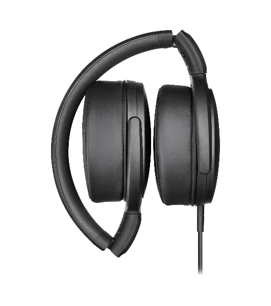 Наушники Sennheiser HD 400S накладные складные закрытые 18-20000Гц съемный кабель 1,4м, угловой jack 3.5мм, 120дБ, микрофон, черные, 508598