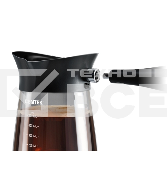Электрическая турка Centek CT-1096 черный, 0.5 л, 480 Вт.