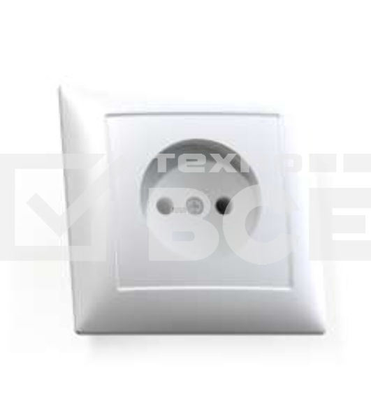 Розетка Кунцево-Электро 1-м СП Селена 16А IP20 РС16-369 бел.