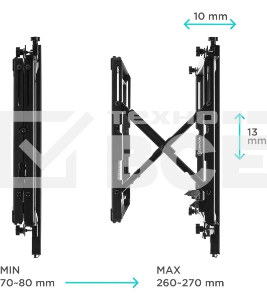 Настенное крепление ONKRON PRO7 Mдля видеостен 40”-70