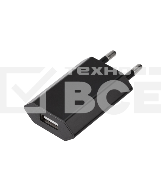 Сетевое зарядное устройство Rexant USB, 5V, 1 A, черный