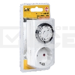 Розетка-таймер Iek ERT-20-1-16-S-30-0-20-K01 РТМ-1 механ. 30мин 24ч 48on/off 16А IP20, фото3