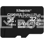 Флеш карта microSDHC 32GB microSDXC Class10 Kingston <SDCS2/32GBSP> Class10 UHS-I Canvas Select up to 100MB/s, фото4