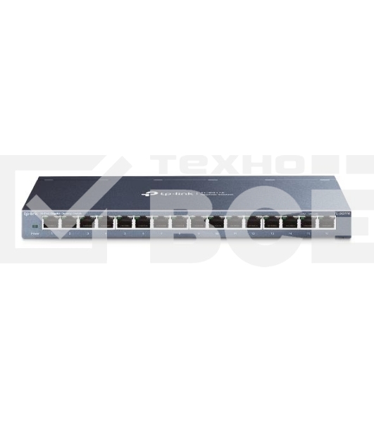 Коммутатор TP-LINK TL-SG116 16-портовый гигабитный настольный коммутатор