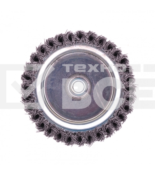 Щетка Matrix для УШМ Heavy Duty, 125 мм, М14, Чашка, крученая проволока 0,5 мм