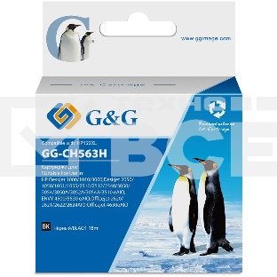 Картридж струйный G&G GG-CH563H черный (18мл) для HP DJ 1050/2050/2050s
