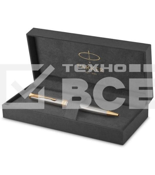 Ручка шариковая Parker Sonnet Core K527 (CW1931507) Stainless Steel GT M черн. черн. подар.кор.