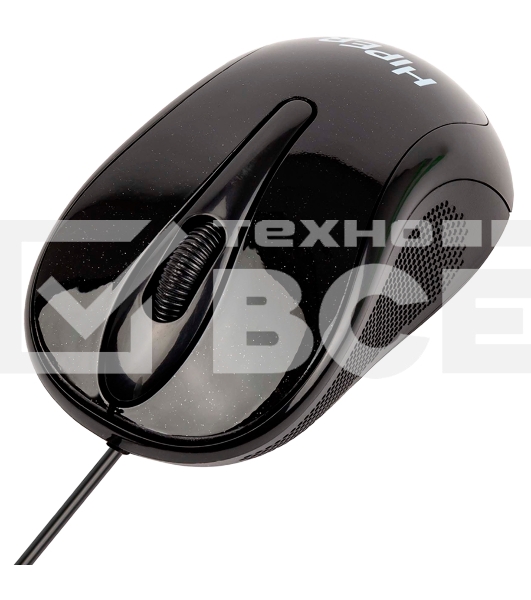 Мышь проводная HIPER HOM-031 черный, 1000 dpi, USB, кнопки - 3