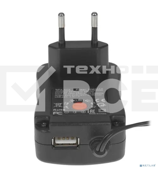 Сетевой адаптер питания Gembird NPA-AC5, 30Вт 8 штекеров