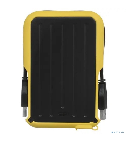 Внешний HDD 2.5' Silicon Power Armor A66, 1TB, USB 3.2 Gen 1 Type-A, 5400 rpm, черно-желтый