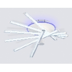 Потолочный светодиодный светильник Ambrella light FL6231 WH белый 88W 3000K-6400K+RGB 605*605*200 (ПДУ ИК), фото8