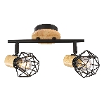 Светильник Ambrella light TR8752/2 BK/WD черный/дерево IP20 E27/2 310*115*200, фото8
