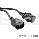 Кабель Hyperline PWC-IEC13-IEC14-1.0-BK Кабель питания монитор-компьютер IEC 320 C13 - IEC 320 C14 (3x0.75), 1 м, фото2