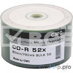 Диски CMC CD-R 80 52x Bulk/50 Full Ink Print , фото 1