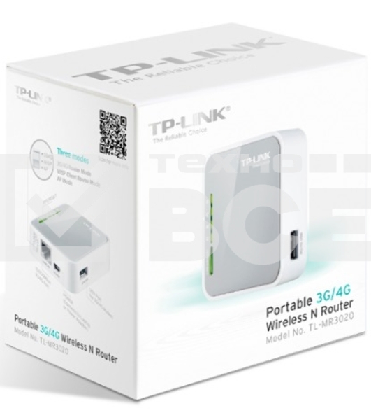 Маршрутизатор беспроводной TP-Link SOHO TL-MR3020 10/100BASE-TX