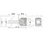 Наконечник штыревой втулочный изолированный F-14 мм 2х16 мм² (НШВи(2) 16-14/НГи2 16-14) слоновая кость Rexant, фото3