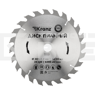 Диск пильный 305 мм х 24 зуб х 32/30 мм Kranz