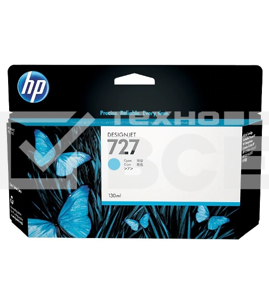 Картридж струйный HP 727 B3P19A голубой для HP DJ T920/T1500 (130мл)
