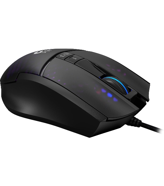 Мышь проводная A4Tech Bloody L65 Max черный/фиолетовый, 12000 dpi, USB, кнопки - 7