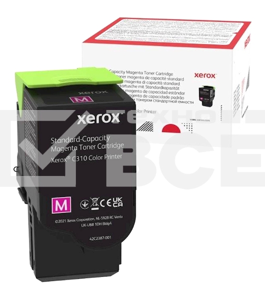 Картридж лазерный XEROX C310 пурпурный 2K (006R04362)