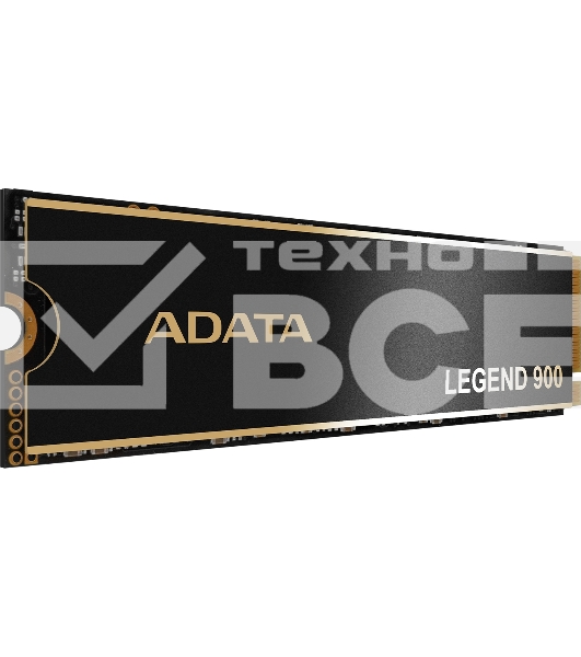 Накопитель SSD ADATA LEGEND 900, 2000Gb, PCIe 4.0 x4, 2280, NVMe, R/W 7000/5400, с радиатором