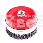 Щетка Matrix для УШМ Heavy Duty, 125 мм, М14, Чашка, крученая проволока 0,5 мм, фото4