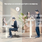 Моторизированный стол ONKRON с регулировкой по высоте, белый, фото 1
