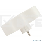 Разветвитель ЭРА 3-м SPx-3e-W с заземл. 16А бел., фото 1