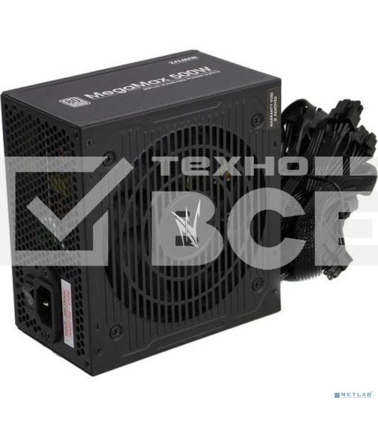 Блок питания Zalman ZM500-TXII (V2), 500Вт, 80 PLUS, 120мм, черный
