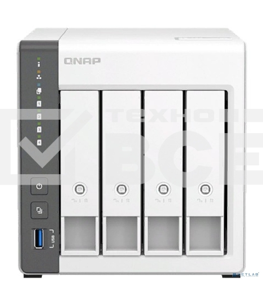 Сетевое хранилище NAS Qnap D4 (REV. C) 4-bay настольный Cortex-A55 RK3568B2
