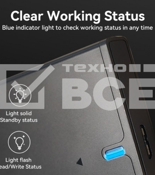 Внешний корпус Vention для HDD/SSD 2.5