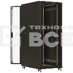 Шкаф коммутационный Hyperline (TTBR-4288-DD-RAL9004) напольный 42U 800x800мм пер.дв.перфор. задн.дв.перфор. 2 бок.пан. 1000кг черный 710мм 123.38кг 2055мм, фото4