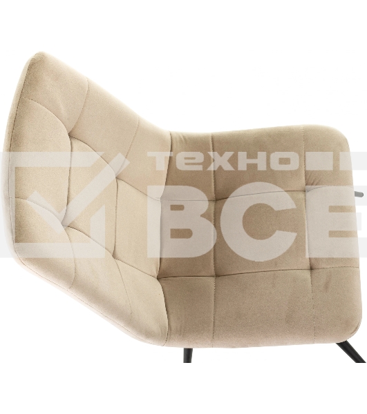 Стул для дома Бюрократ CH-K1_4 комплект 4 шт бежевый Holland 06 металл черный на ножках (CH-K1_1/HL07_4)