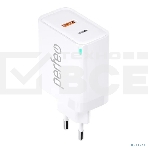 Сетевое зарядное устройство с двумя разъемами PERFEO USB-A+TYPE-C, GaN, 30W, белый (I4653), фото3